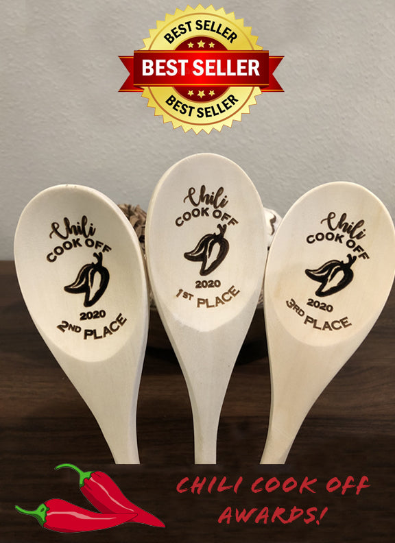 Chili Cook-off, Wooden Spoons, Personalized Wooden Spoon, Custom Wooden  Spoon Favors, Chef Gift, Engraved Wooden Spoons for Event, WS201 